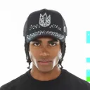 MESH BACK TRUCKER HAT CRYSTALS