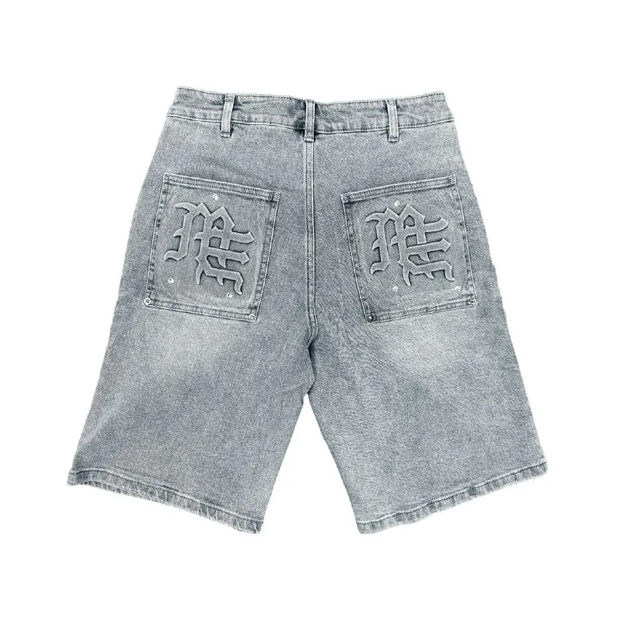 'Paisley' Denim Blue Shorts2.webp