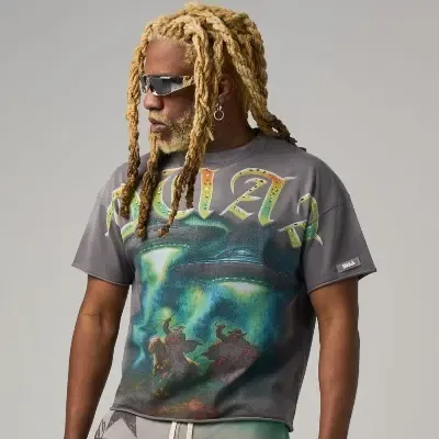 COWBOY TEE SHIRT (GREY)2.webp