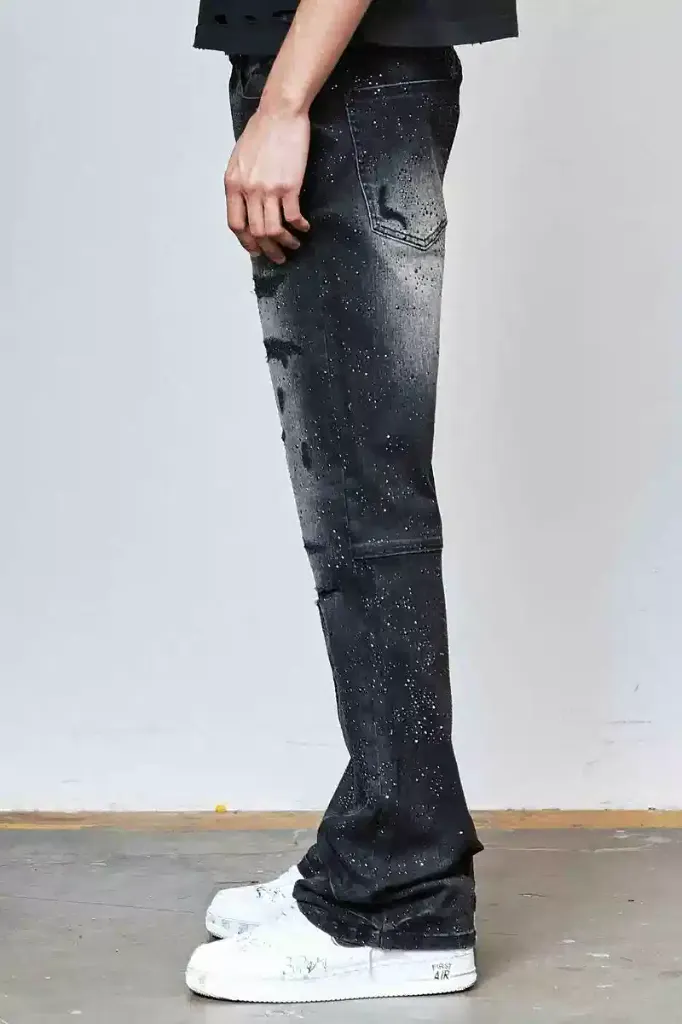 ALLOVER BLACKSTONE DENIM FLARE JEANS2.webp