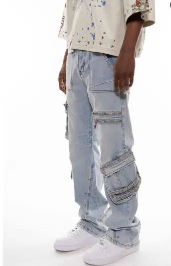 WESTERN FIT MULTI ZIPPER CARGO PANT