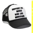 SUPPORT LIVE MUSIC FOAM MESH TRUCKER