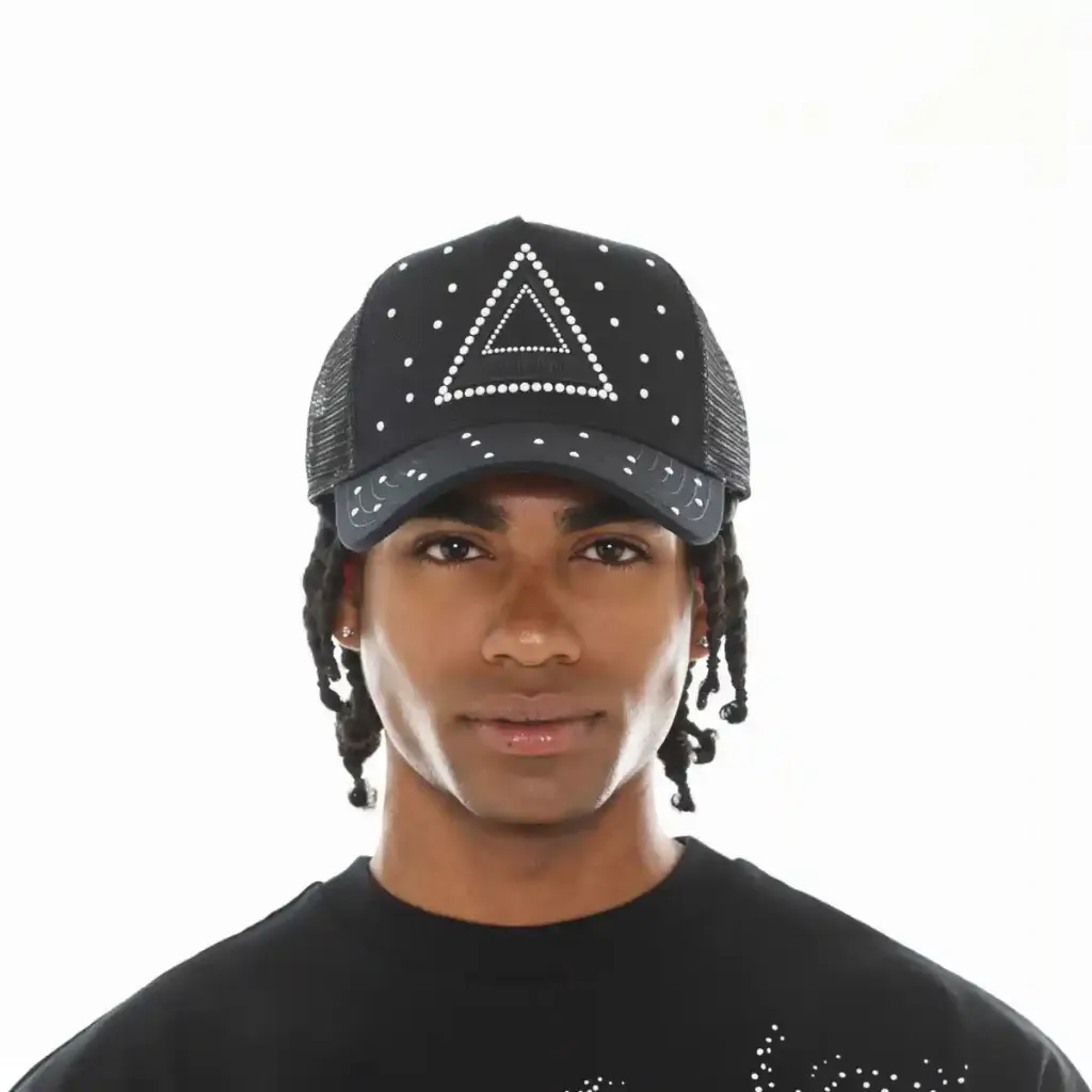 TRIANGLE LOGO MESH TRUCKER HAT2
