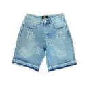 'ME' Rhinestone Denim Shorts