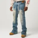 LIBERTA BLUE WASH DENIM (BLUE)