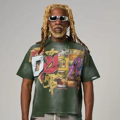 LUNCH TEE SHIRT (GREEN) (XS)