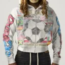 GLOBAL WHITE HOODIE (SOCCER)