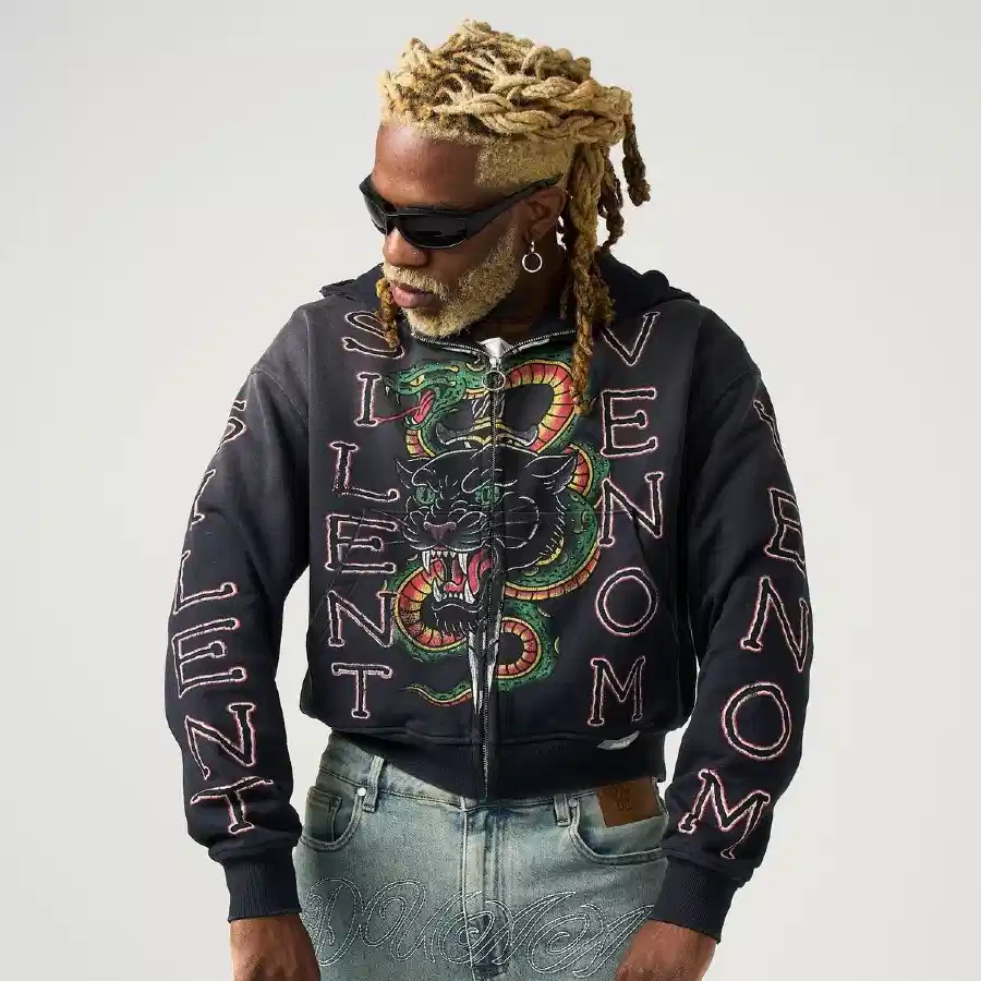 SNAKE HOODIE (GREEN) (XS)