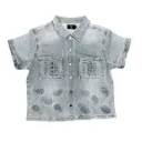 'Paisley' Denim Blue Shirt