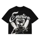 Black “Pearl” Cropped Tee