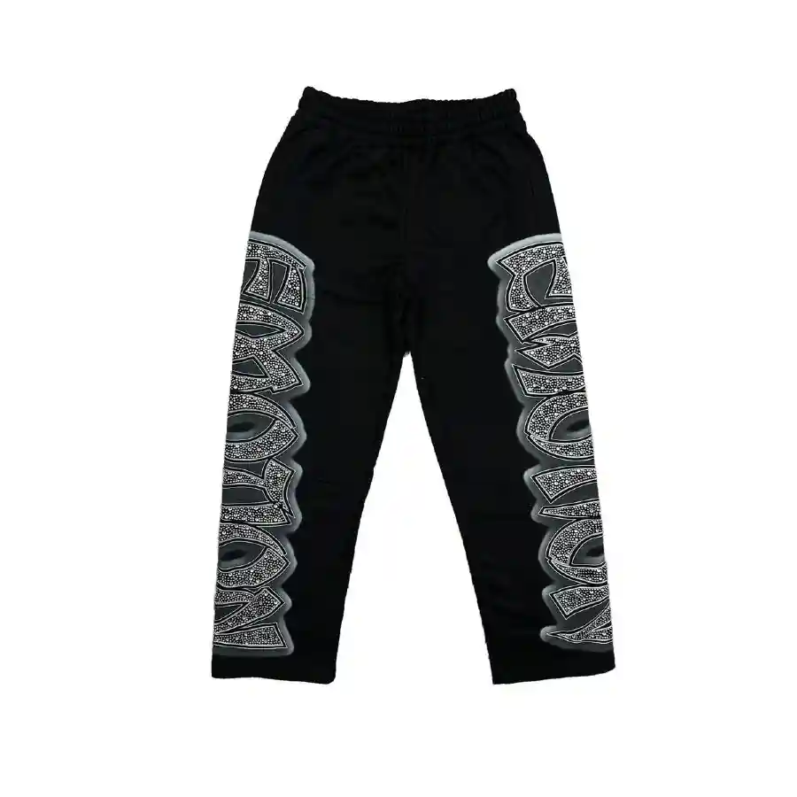 ‘Midnight’ Rhinestone Sweatpants (S)